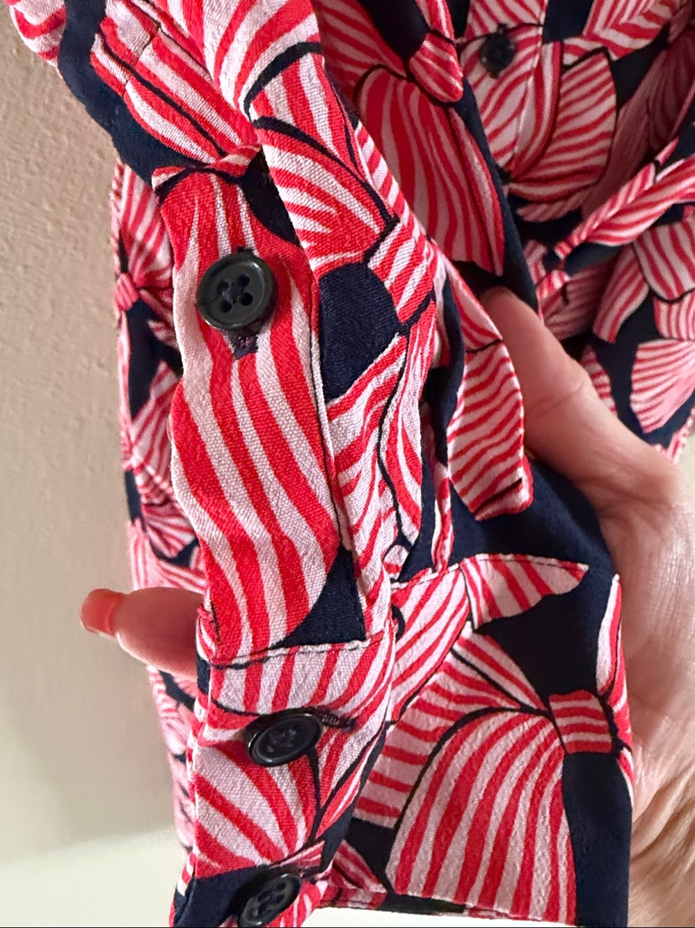 Boden Kate Abstract Midi Shirt Dress size 8P - Picture 9 of 14